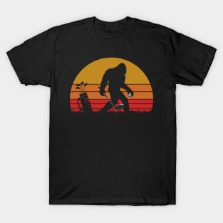 Bigfoot playing Golf T-Shirt